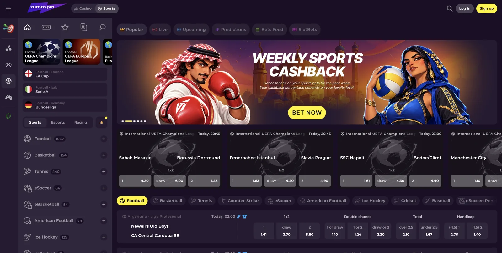 Zumospin sportsbook